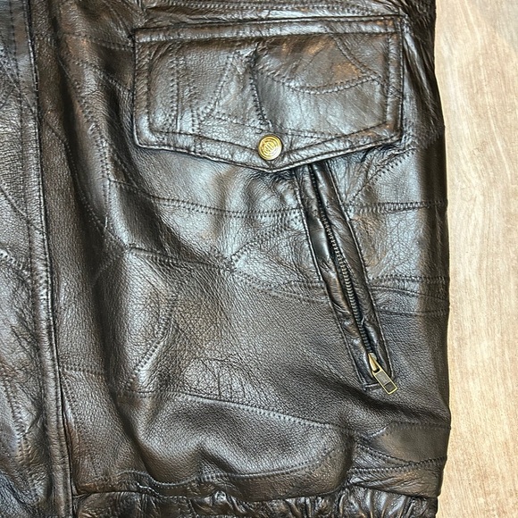 Leather and soul nwt XXL black leather jacket - Picture 5 of 8
